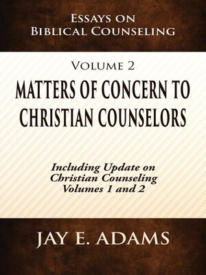 cover image of Matters of Concern to Christian Counselors